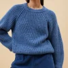 By bar Truien<ro pullover | steel blue