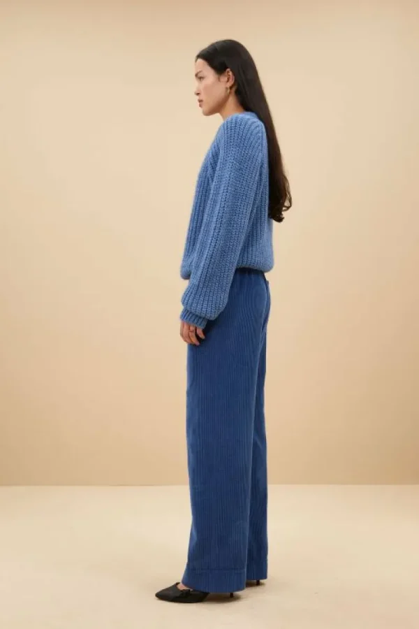 By bar Truien<ro pullover | steel blue