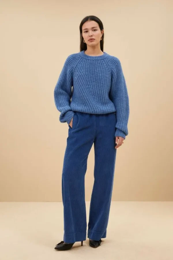 By bar Truien<ro pullover | steel blue