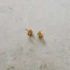 By bar Oorbellen | Sieraden<ruby stud earring | gold