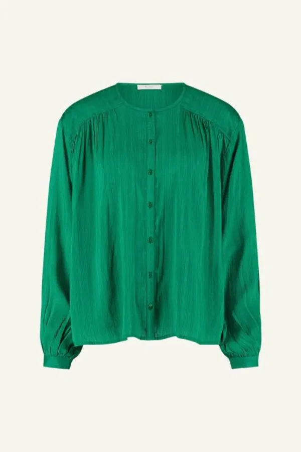 By bar Blouses<saar blouse | bright green