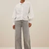 By bar Blouses<sarah short blouse | white