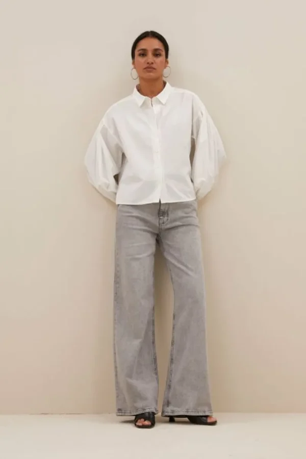 By bar Blouses<sarah short blouse | white