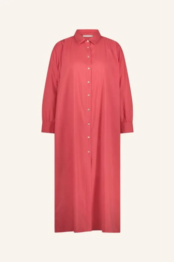 By bar Jurken<shirt dress | poppy red