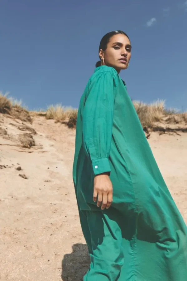By bar Jurken<shirt dress | spring green