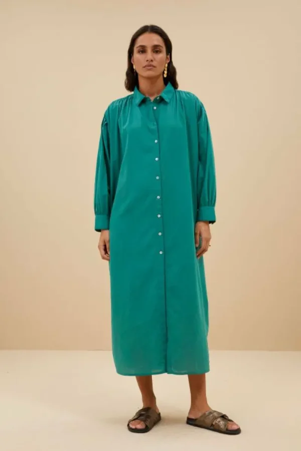 By bar Jurken<shirt dress | spring green