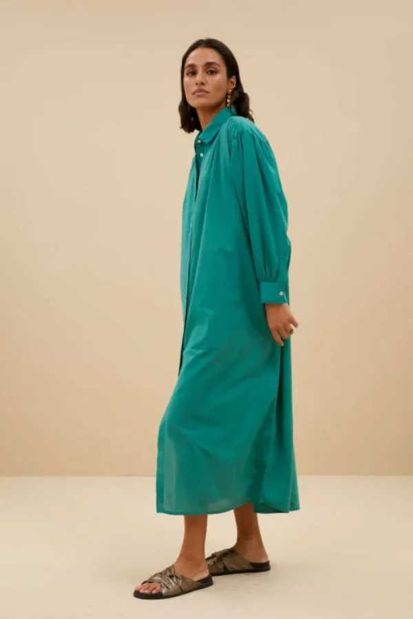 By bar Jurken<shirt dress | spring green