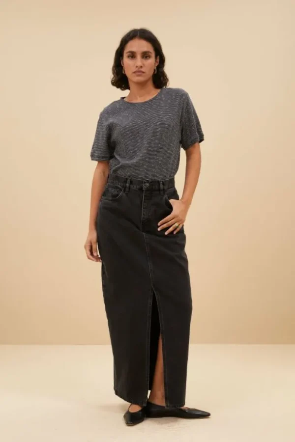 By bar Rokken<sis black skirt | jet black