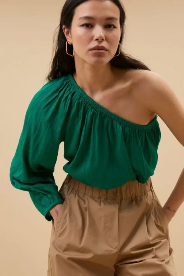 By bar Blouses<stella blouse | bright green