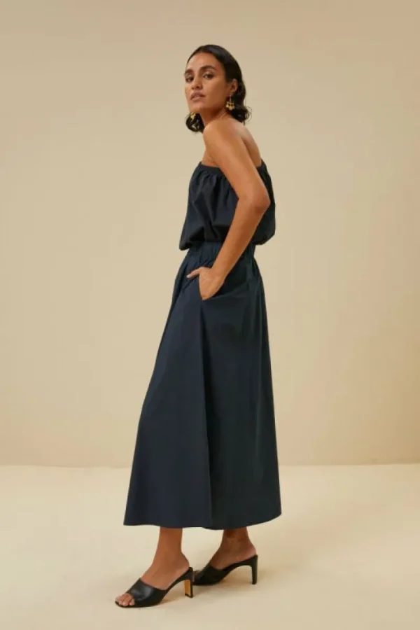 By bar Blouses<stella poplin blouse | midnight