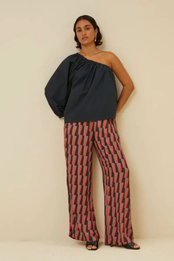 By bar Blouses<stella poplin blouse | midnight