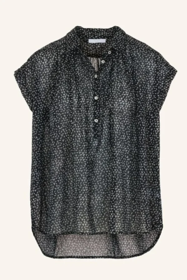 By bar Blouses<stevie paper blouse | paper print