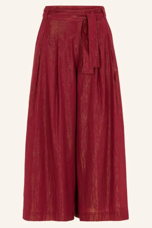 By bar Broeken<wanda metallic pant | grenache