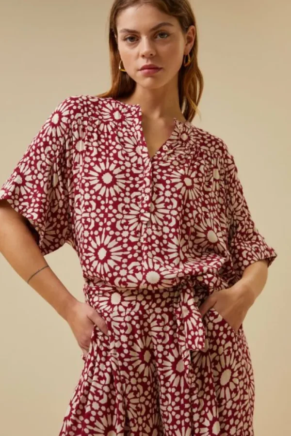 By bar Broeken<wanda sunflower pant | sunflower print